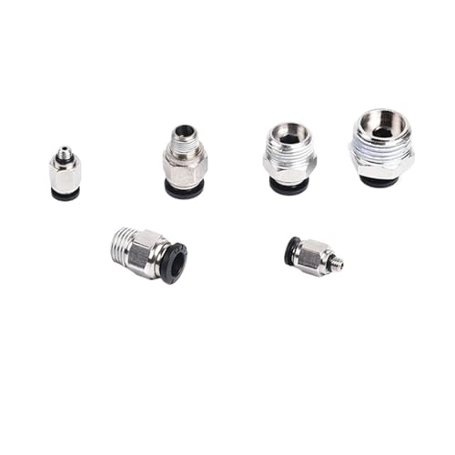 Conector neumático de 10mm con rosca M5 SCRUBY de alta estanqueidad 2