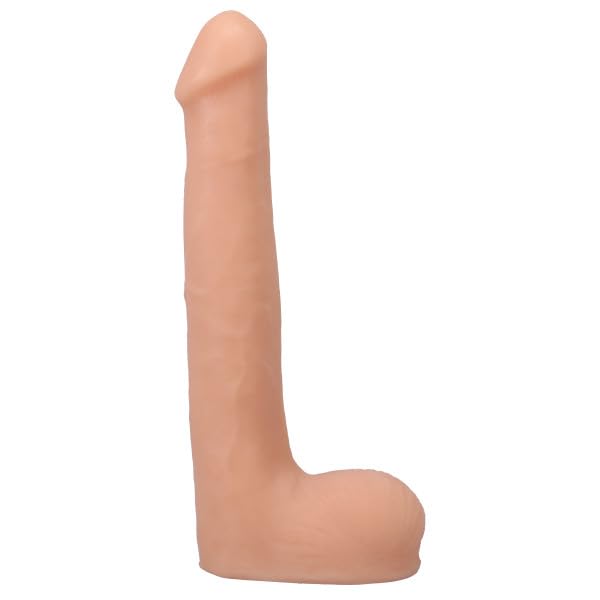 Signature Cocks - Oliver Flynn - 10 Zoll ULTRASKYN Cock mit abnehmbarem Vac-U-Lock Saugnapf - Vanille