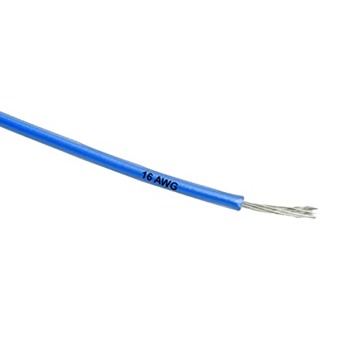 UMTMedia® 5 Metres Blue 1.5mm² 21 Amp 16AWG Automotive Hookup Wire Auto Cable