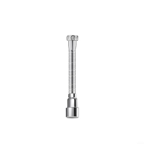 Lapiglo Extensor de grifo de cocina de acero inoxidable, aireador giratorio de 360° con cabezal antisalpicaduras, ahorro de agua flexible para fregadero, baño y hogar, 13-75 cm (13 cm)