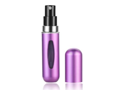 Marrone Mini Refillable Perfume Atomizer.Flight Approved Bottles Sprayer. Atomizer Portable Perfume Scent Pump Case Fragrance Empty Spray Bottle For Traveling And Outgoing 5ml (Purple)-image-42