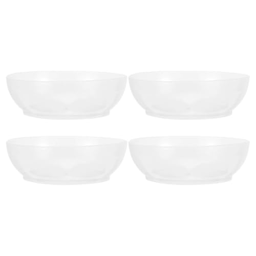 ROMISBABA Bandeja Transparente de ABS para Báscula Electrónica de Cocina 4 Unidades de 600 Ml con Graduación Cuenco Medidor Reutilizable para Pesaje de Alimentos y Líquidos Domésticos