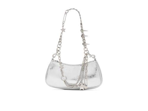 Marc Jacobs The Metallic Charm Shoulder Bag, Silver