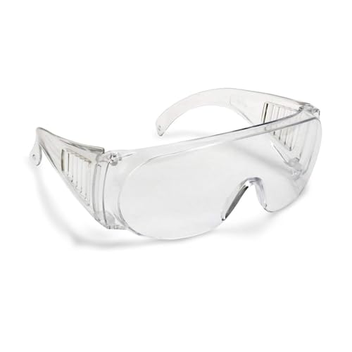 Image of Robustt Safety Goggles - Pack of 1 Hard Coat Eyewear, Over The Spectalar Eye Protector, Anti Pollution Goggles For Multipurpose Use In Riding Motorcycle, Construction, Clear Transparent Goggles