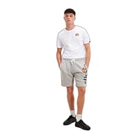 Ellesse Men's Bossini Fleece Short, Grey Marl, X-Large