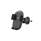 SUPPORT TEL WE Support Voiture Universel pour Smartphones : Fixation Grille d\'aération - Système Pince avec 3 Points de maintiens - Rotatif 360° - Coloris Noir - Max 8,9CM
