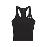 PUMA Women's TAD Essential 2 in 1 Tank, Black/White, S