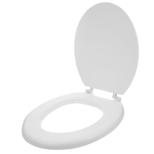 UKCOCO Siège De Toilette En Mousse Épais Rembourré Confortable Pour Salle De Bain Classique Facile À Nettoyer Support Amélioré Pour Usage Prolongé