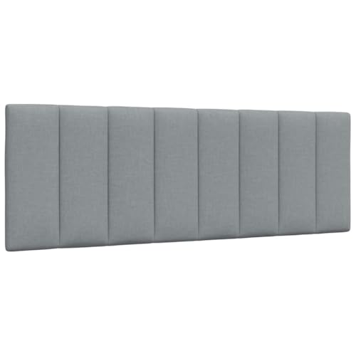 Homgoday Arredo Cuscino Testiera Grigio Chiaro 140 cm in Tessuto,Arredo Letto Giroletto Telaio, Letto Struttura, Telaio, Letto Moderno Struttura Soggiorno Camere da Letto MEDELLO4019163