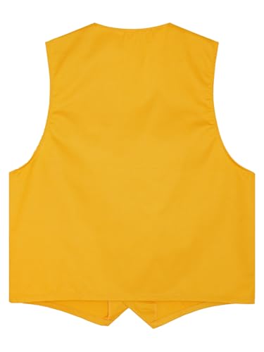 Unisex Kids Girls Boys Volunteer Vest V Neck Waistcoat Team Activities Unform with Pockets for Social Service4