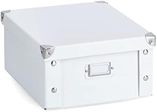 Zeller 17763 31 x 26 x 14 cm Storage Box Cardboard, White