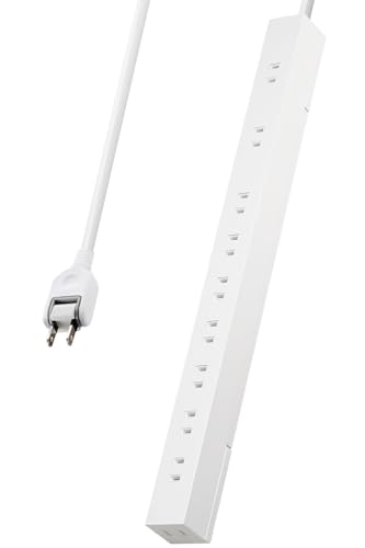 Amazon.co.jp: エレコム 電源タップ 10個口 5m 雷ガード ほこり