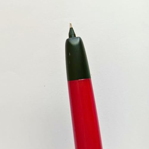 Image of GOLD LEAF Jinhao 20 Press Retractable Fountain Pen - Fine Nib with Converter - Plastic Body & Metal Clip - Multiple Colors - Smooth Writing Pen (No Ink Included) (Palace Red (Black Clip))