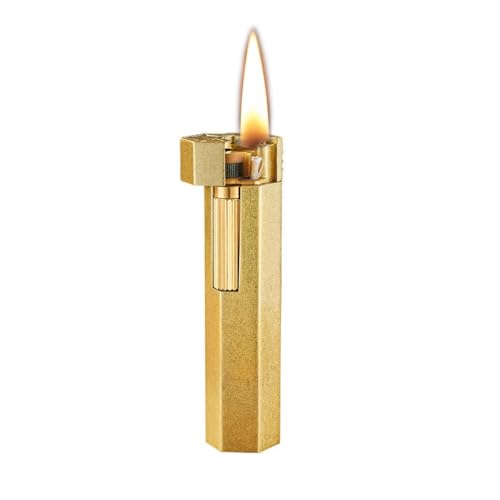 Image of Smoke King HexaForge Gold Retro Lighter