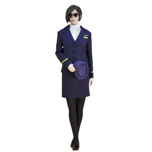 Costume hôtesse de l'air 1/6 HiPlay MA-034, textile premium pour figurine de collection