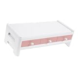 Étui de rangement : design simple et moderne, pouvez l'avoir n'importe sur votre bureau, étagère surélevée pour écran d'ordinateur