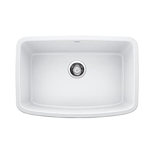 Valea 27 In. Single Bowl Kitchen Sink, White #TOP13