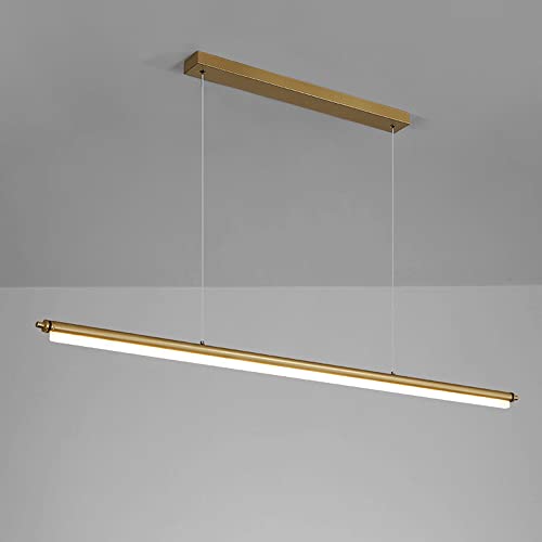 Luminaire suspendu minimaliste à LED moderne avec hauteur réglable pour îlot de cuisine