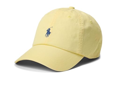 POLO RALPH LAUREN Casquette chino en coton pour homme, Wicket Jaune, Taille unique