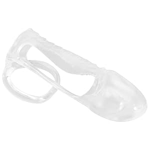 HEALLILY Man Cock Mouwen Herbruikbare Extender Cover Transparante Dilldo Mouwen Mannelijke Kuisheid Speelgoed Voor Mannen Elastische Tijd