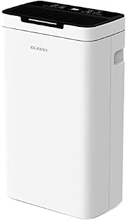 Elecci 12L/Day Dehumidifier, Dehumidifiers for Home with Digital Humidity Display, Sleep Mode, Laundry Drying, Eco-friendly, 24 Hour Timer, 1.4L Tank Capacity, Universal Wheelsand Continuous Drainage