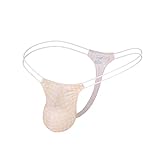 Men's Plaid G-String Lightweight Breathable Thong Men Sexy Hollow Out Bulge Briefs Gay Underwear Sissy Comfy Soft Panty