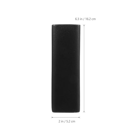 Vase carré en céramique noir pour décorer un bureau ou une table de salon - 3