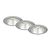 Produktbild BRILONER Leuchten - 3er Set Einbauleuchten, Einbaulampen, zurückgesetzte Fassung GU10, Einbaustrahler, Chrom-Matt, 95x61 mm