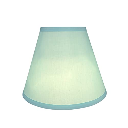 Image of Aspen Creative 58927 Transitional Hardback Empire Shape UNO Construction Lamp Shade in Aquamarine, 10 inch Wide (5 inch x 10 inch x 8 inch)