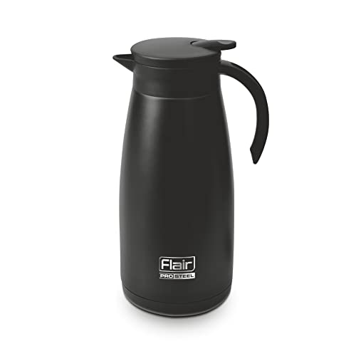 Image of Flair Cafe Vacuum Insulated Steel Kettle 1500 ML (Black)