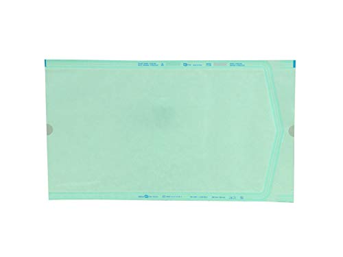Eline - Sachets plats non auto-Adhésives, pour stérilisation à la vapeur ou ETO, en papier kraft et film médical, Dimensions externes/internes en mm: 200x350/178x335, 500 pcs