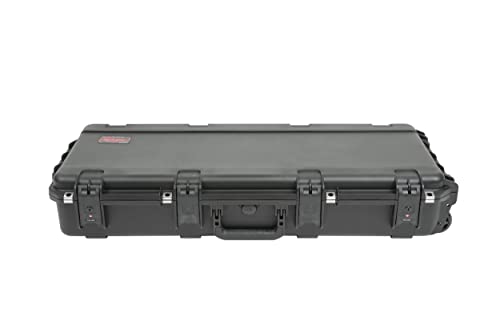 SKB Cases 3i-3614-TKBD iSeries - Funda para teclado de 49 notas, carcasa impermeable moldeada por inyección, 14 almohadillas de velcro en 4 tamaños diferentes, mango de tracción y ruedas para un fácil remolque