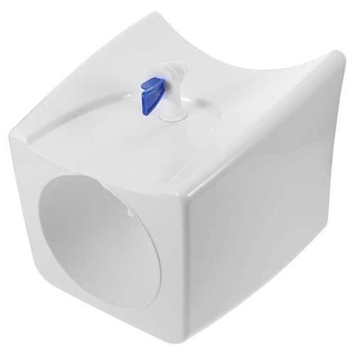 SWOOMEY Dispensador de Agua Fría Diseño Elegante y de Mostrador Portátil Grifo, Mini Enfriador de Plástico Blanco para Uso al Aire Libre y Picnics