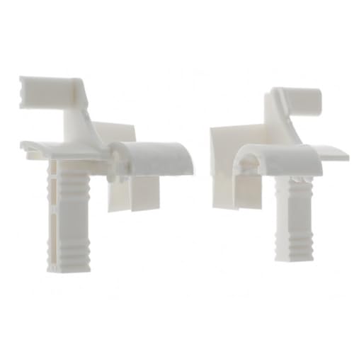 cyclingcolors 2x Persiana enrollable Tulipe de una sola pieza para lamas de 7 a 9mm blanco Embudo de PVC Carril guía Protección universal Accesorio para persiana