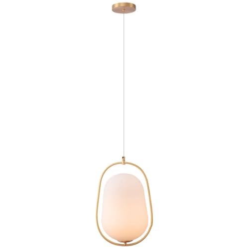 Lustre en verre or suspension luminaire salon et chambre à coucher