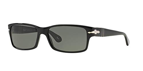 Persol PO 2803 Black/Crystal Green Polarized 58/16/140 men Sunglasses