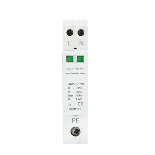 Pararrayos GSP9 1P+N de 275 V para mantener los electrodomésticos seguros durante las tormentas