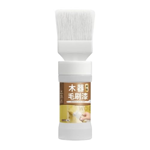 Wood Stain Paint - White Paint With Brush, Fast Drying And Water Based, Easy Portable Repair | 180g, Stain Remover And Scratch Repair For Scuffs, Stains, Kitchen Appliances, Bathroom