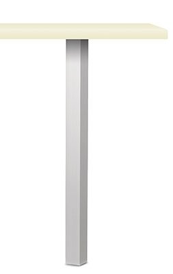 Naber Kreta czworokątna podstawa aluminiowa wysokość, kolor stali szlachetnej 700 mm