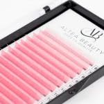 Extensions de cils de couleur rose bonbon volume russe CC