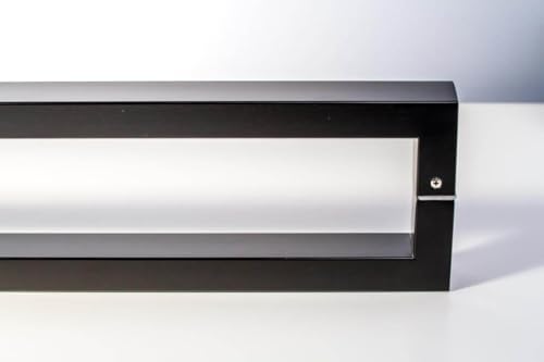 12 Inch Length Stainless Steel Matte Black Door Handles Back-to-Back, Modern Door Handle Pulls for Commercial Glass Entrance Doors Sliding Barn Doors Home Glass Shower Pulls, Square Rectangle Bar by KEYTIGER - Used condition - Image 3