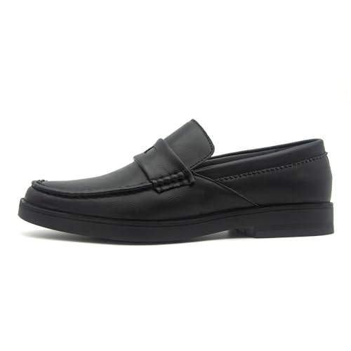 Men's Leather Penny Loafers Slip-on Casual Classic Lightweight Dress Shoes for Men 5