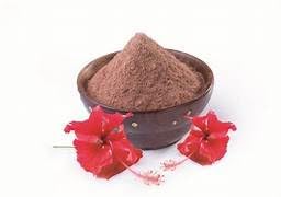 Miniatura 2 de Generic Hibiscus Flower Powder Paquete de pelo, paquete de cara, comer (Gudhal ka Phool, Mandaram, Gongura, Mandaram, Arhul) -3.53 oz