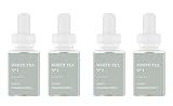 Pura Smart Home Air Diffuser Fragrance - Smart Scent Refill - Up to 120-Hours of Premium Fragrance per Refill for Home, Office & Apartment - 4 Pack, White Tea No. 1