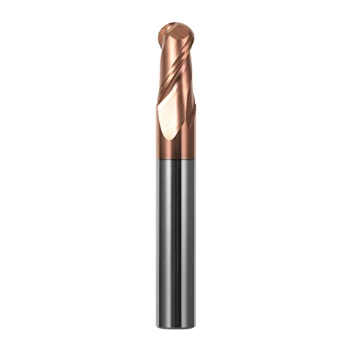 Fraise à bout sphérique CNC pour usiner l'acier et le métal outil tungstène R4x8dx60l HRC55 x10