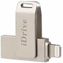 [ 16GB ] iDrive iReader iFlash Faster External Storage Memory USB Fashion Rotating Support FAT32 And EXFAT For Windows MacOS IOS9 Interface Type Hi-Speed USB 8 Pin Lightning (2) (32GB)