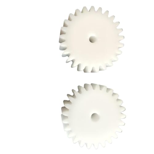 Cylindrical Drive 2pcs Plastic Flat Spur Gear 0.7 Module 18 Teeth Straight Teeth Gear 14mm Diameter 5mm Thickness 0.7M 18T Cylindrical Gear Rack Machinery(3.17mm bore)