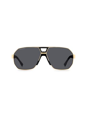 Dsquared2 D2 0028/S Rhl/Ir Gold Black Sunglasses Man Standard, Standard, 63 - 3