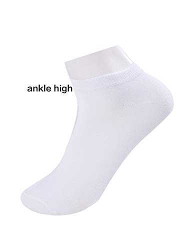 Image of Allegra K Athletic Low Cut Ankle Socks-Stretch Cuffs Soft 10 Pairs