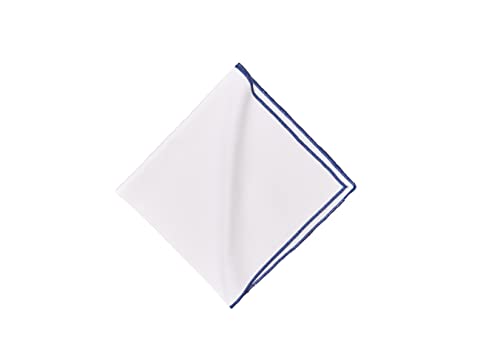 Set de 6 servilletas de tela algodón azul y blanco miniatura 1